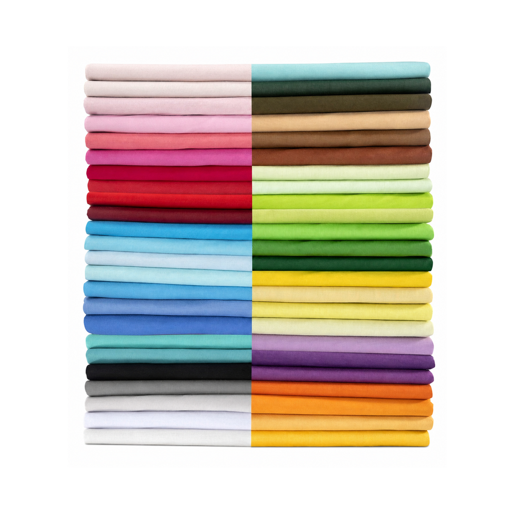 50-Piece 100% Cotton Fabric Squares – 25.4 × 25.4 cm